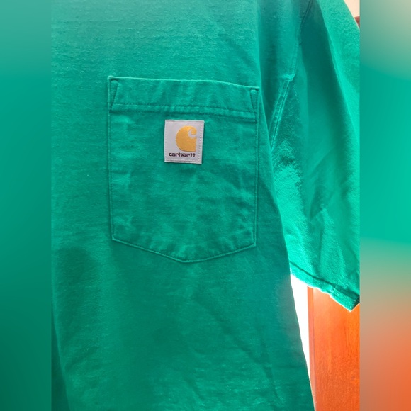 Carhartt Emerald Green Tee with Pocket - Picture 2 of 4
